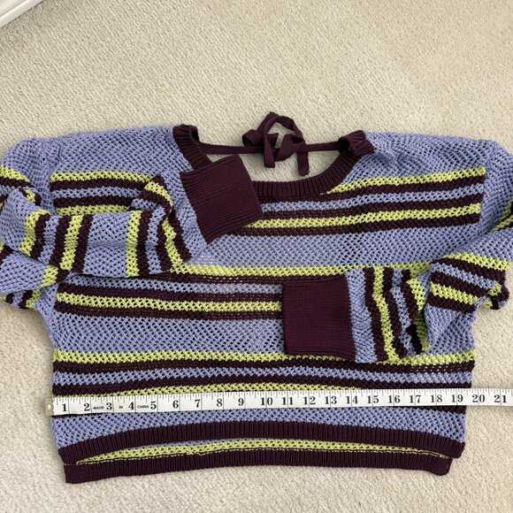 NWT By Anthropologie Striped Knit Top in S - Picture 4 of 7